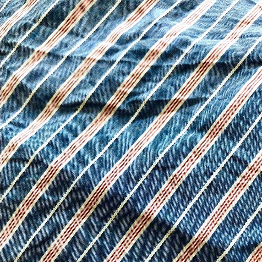 Madewell Stripe Frill Sleeve Shirt - Picture 4 of 4